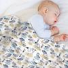 Comical Seagull pattern- beach bois Throw Blanket Thin Soft Blanket for Summer Night Sleeping