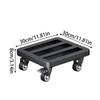 Universal Flower Pot Wheels Square Metal Tray Heavy Duty Flower Pot Rack Plant Movable Rolling Potted Plant Stand With Rollers
