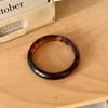 Elegant Smudged Fine Bangles Smooth Round Thin Resin Bracelets Colorful Exaggerated Wrist Bracelets Gifts