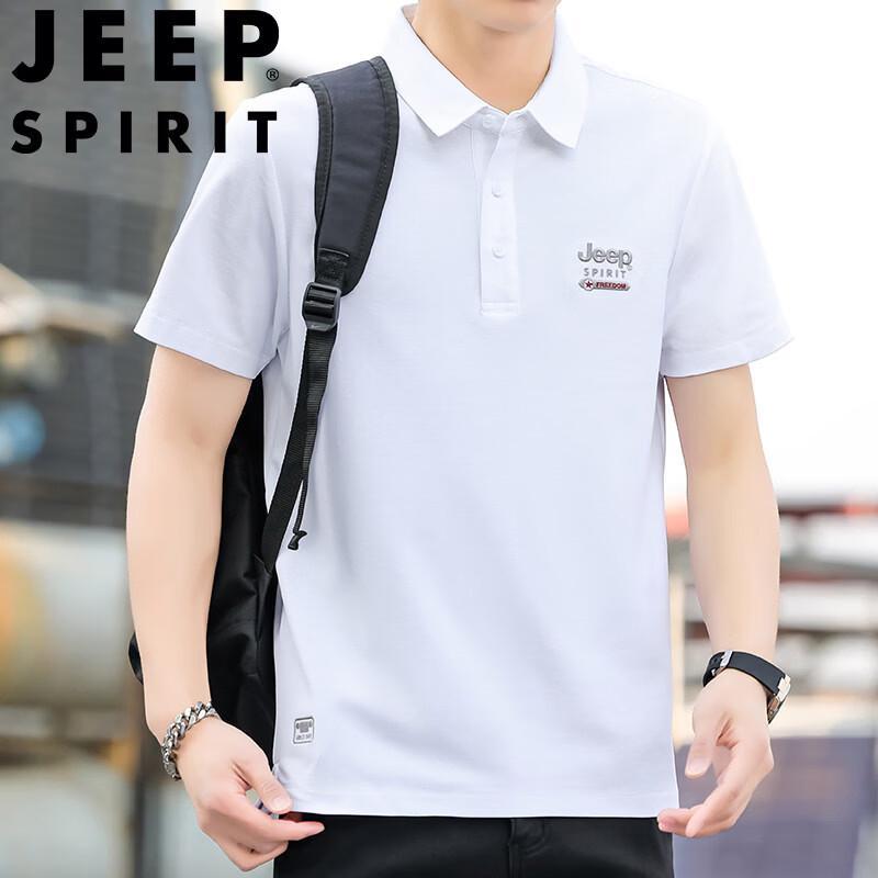JEEP SPIRIT Men s Casual Plus Size Polo T-Shirt 7XL