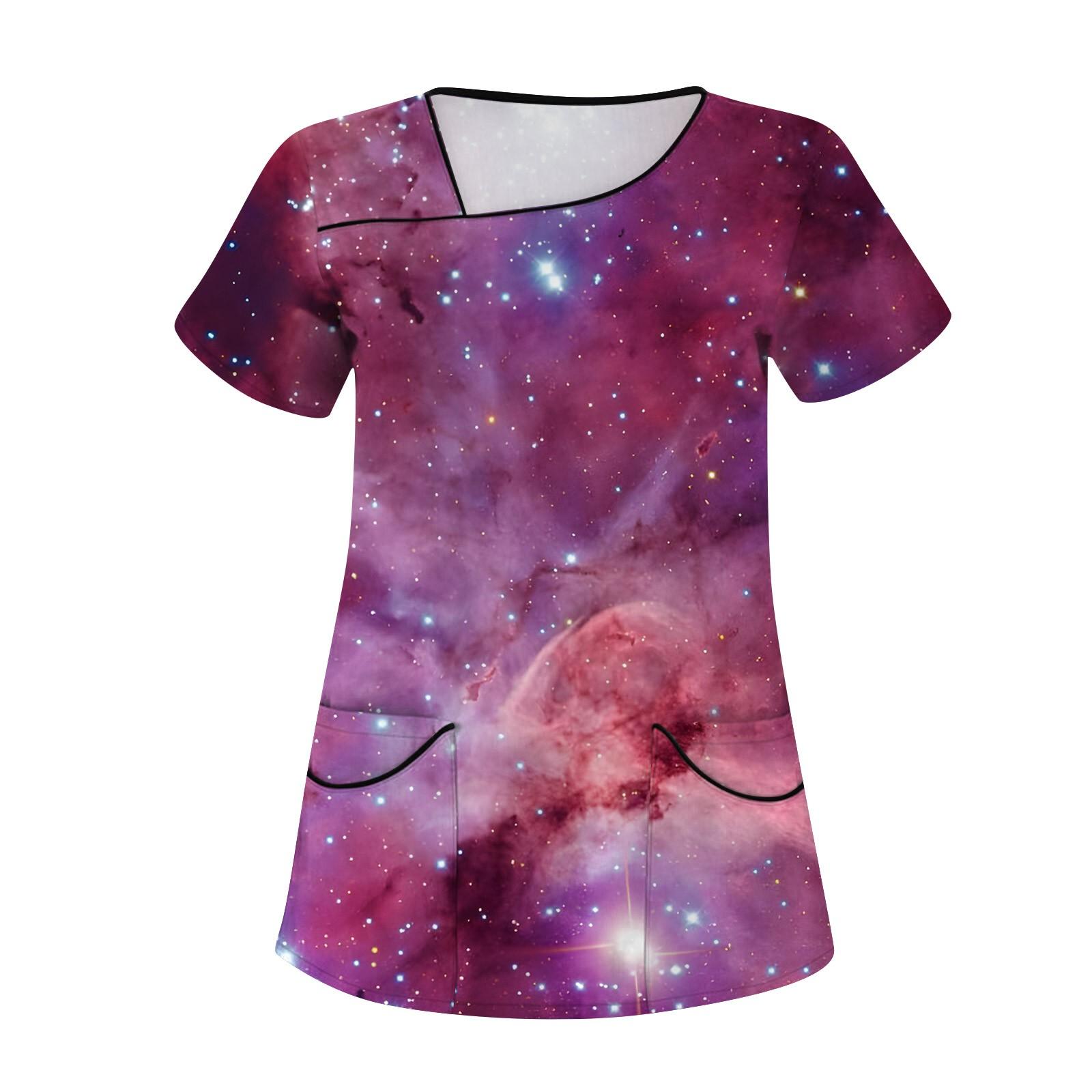 

Женская мода с принтом, короткий рукав, рабочая одежда с карманами, верхняя одежда XXXXXL