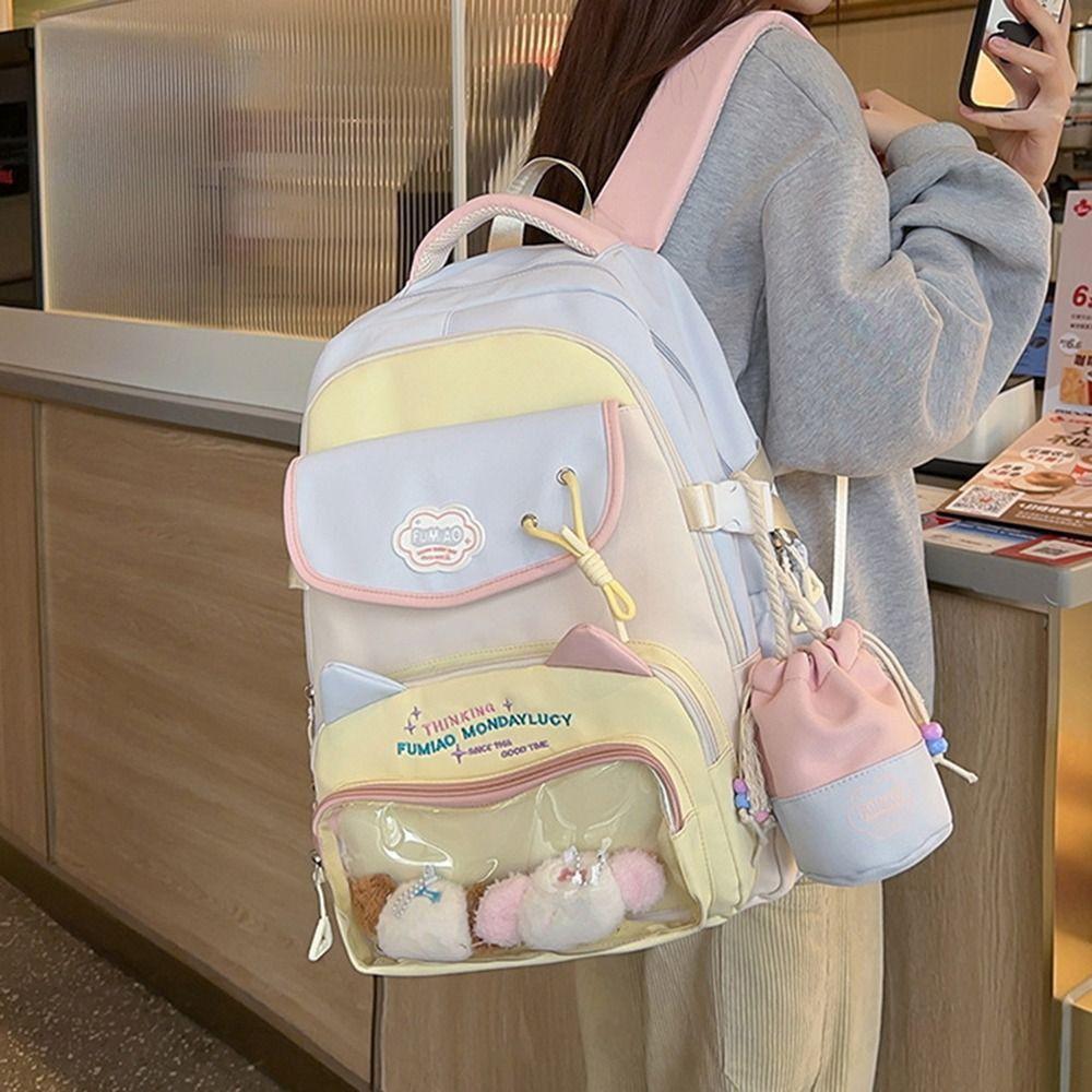 Japanese Style Students School Bags Waterproof Large Capacity Daypack Lolita Itabag  Mountaineering