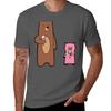 Bear And Pig Eat Ice Cream Sticker Tshirt Active Wear Sports Tshirt For Unisex
