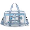 Borsa da Viaggio Grande Capacità Impermeabile in PVC con Design Trasparente per Viaggi Casual