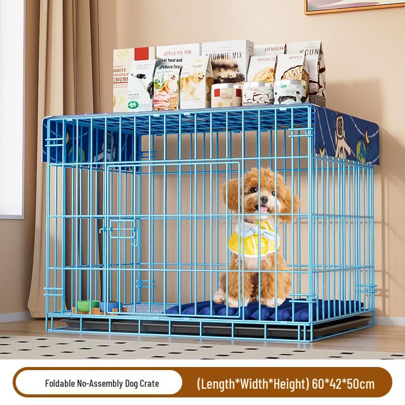 Indoor Pet Cage with Toilet for Small to Medium Dogs & Cats