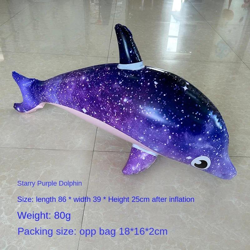 Inflatable Dolphin Shark Children's Pool Party Toy Colorful Dolphin Floating Water Beach Sports Children's Gift Inflatable Toy