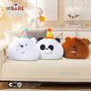 Новая подушка-подушка для сна We Bare Bears, 35 см, мягкие игрушки и плюшевая игрушка, милый мультяшный спящий кукла для дивана, подарок на день рождения