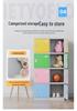 ABS Plastic Student Storage Cabinet with Fingerprint Lock, Anti-collision, Anti-mildew Features
