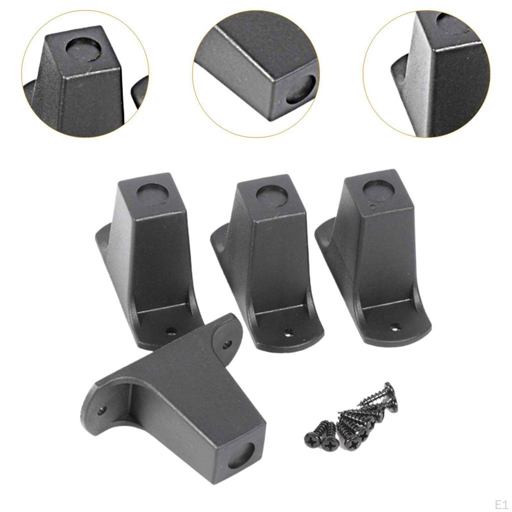 4 Pack of Duffle Bag Feet for Rolling Luggage with Mounting Components