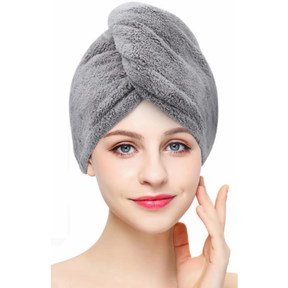 Towel Dry Hair Cap Microfiber Hair Drying Wrap Strong Water Absorbent Triangle Shower Hat