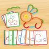 Wooden Creative Sticks And Rings Puzzle Intelligence Game Montessori Early Childhood Educational Toys For Children