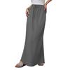 Women's Summer Maxi Skirt Drawstring Low Waist A Line Casual Skirts High Elastic Waisted Bodycon Long Maxi Skirts