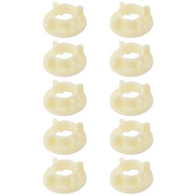 10PCS White Thread Assortment Kit Plastic Faucet Lock Nut Portable Round Nuts  Faucet