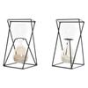 Sablier - Noir - Terre Cuite - 14 X 14 X 19 Cm - Design Contemporain
