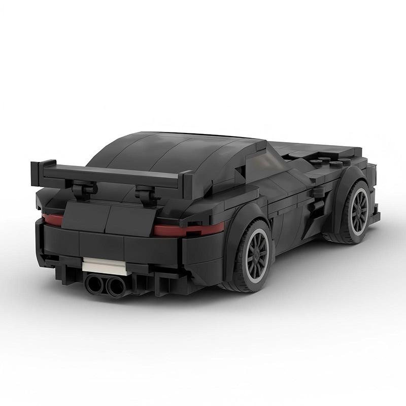 MOC Blocks Compatible Mercedes Sports Car - Black Classic Creative Desktop Model