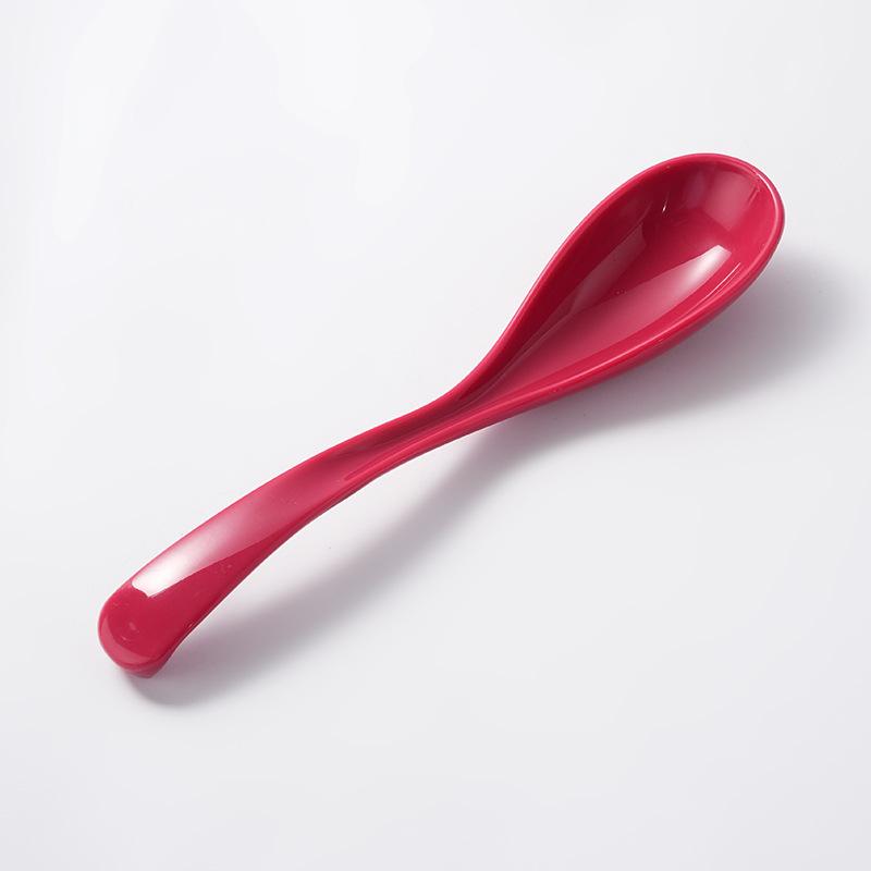 PP Material Soup Spoon, Long-handled Porcelain-like Soup Spoon, Household and Restaurant Ramen Spoon, Plastic Spoon
