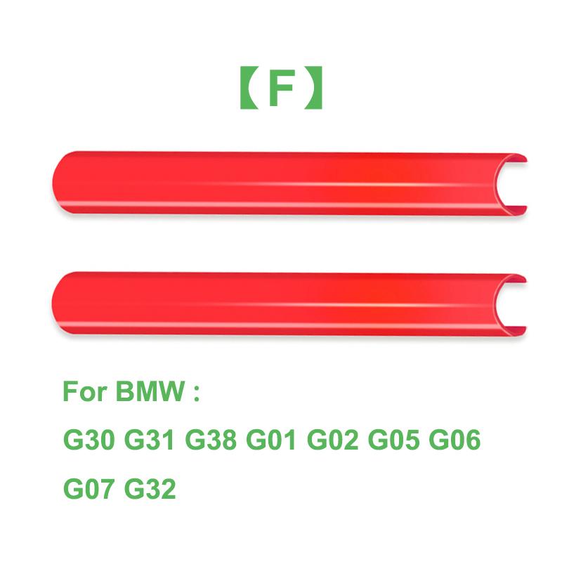 2 Peças Faixas de Acabamento da Grelha Dianteira Capa Adesivos de Moldura Para BMW F10 E60 F30 F32 F20 F22 F06 F02 F25 F26 G20 Série 1 2 3 4 5 6 7