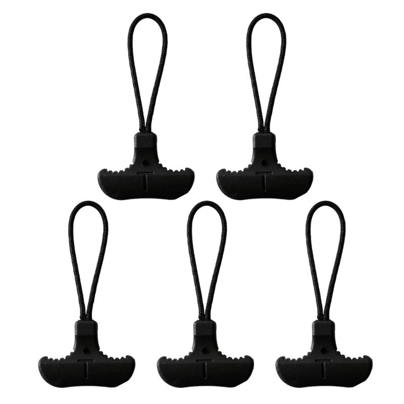 Zipper Puller T-Shaped Zipper Puller Durable TPU Zipper Pull Cord Zipper Pulls