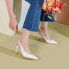  size professional style work shoes casual high heels stiletto rear empty sandals pointed light mouth single shoes