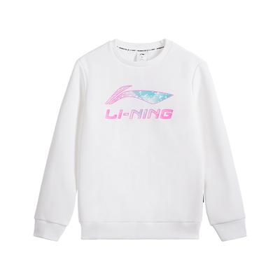 Li Ning Pullover Simple Fashion Comfortable Sports Versatile Trendy Sweatshirt Women Sweatshirt AWDVJ50-2