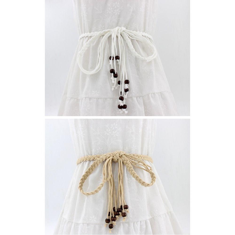 Gothic Tie Waist Rope Luxury Design Lace-up Waist Belt Braided Waist Chain  Spice Girls Streetwear