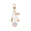 Metal Flower Keychain Beaded Sakura Key Chain Ornaments Cherry Blossom Pendant  Bag Key Decor