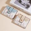 Ladies' New Coin Purse, Multi-card Wallet, High-end Sense Of Wild Flowers And Plants, Girl Card Case