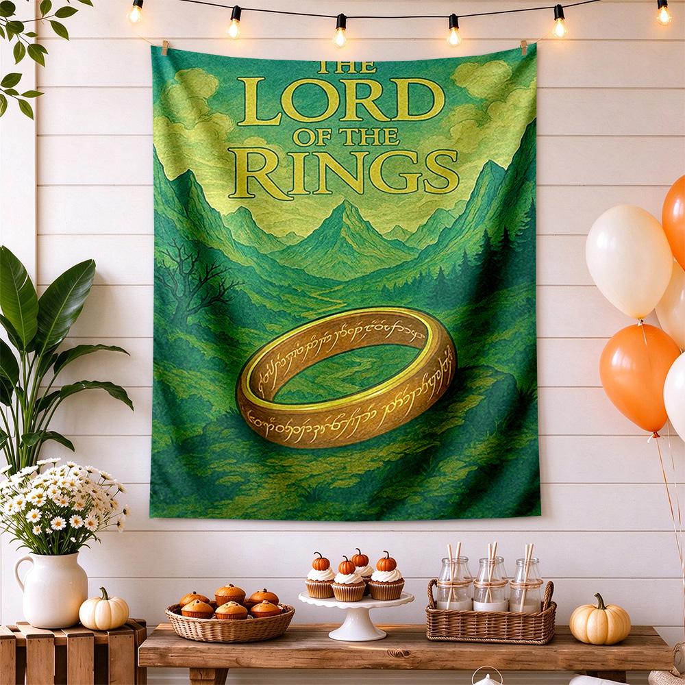 Lord Rings Boho Wall Tapestry Nordic Minimal Designed for Living Room Bedroom Reading Corner All Season Exotic Pattern Perfect Gift for Dorm Roommate