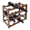 4 Tier Wine Rack Bamboo Storage Rack Wine Bottle Holder Wine Shelf for Home Kitchen