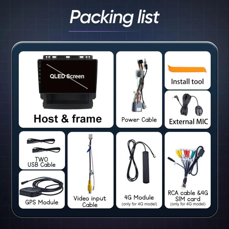 Android Auto For Subaru Impreza Forester XV 2016 2017 2018 2019 2020 Car Radio Stereo CarPlay Car Multimedia Player QLED 5G WIFI