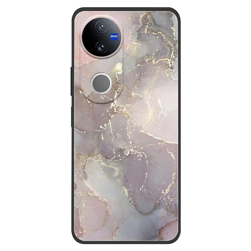 Marble Case For Vivo V50 5G Case Lovely Painted Silicone Back Cases Cover For Vivo V2427 V 50 Coque Anti Drop Protective Fundas