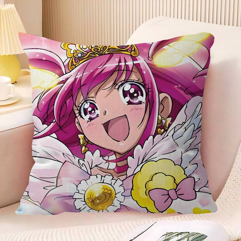 

Smile Precure Anime Personalized Pillow Dust Cover Bedroom Kids Party Decoration Pillowcase Birthday Children Gift 30x30 cm