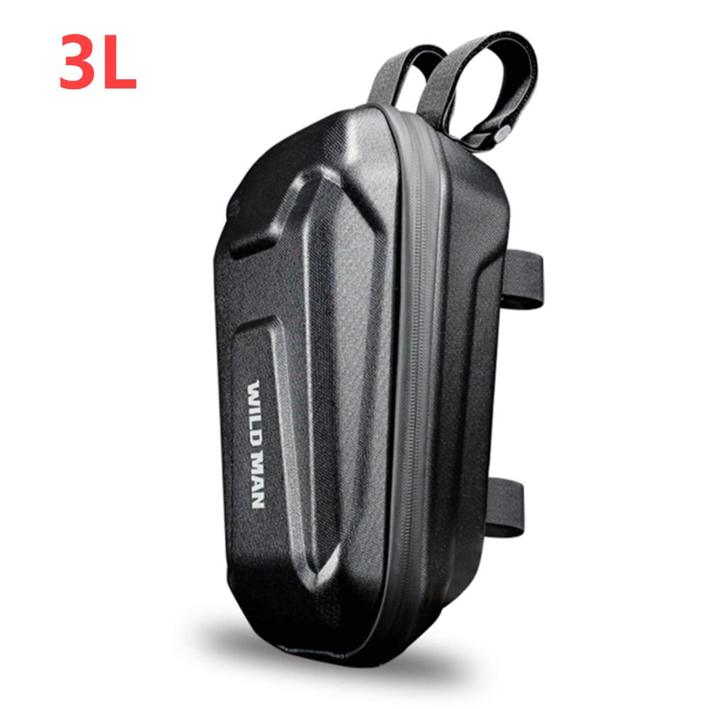 Electric Scooter Bag 2L 3L 4L Portable EVA Hard Shell Large Capacity Night Reflective Skateboard Front Handle Case Scooter Parts