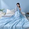New Solid Color Simple Cool Silk Summer Cool Quilt Single Double Air Conditioner Quilt Summer Air Conditioner Thin Quilt