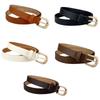 Elegant Skinny PU Leather Belt Pin Buckle Belt for Women Adjustable Waist Belt for Casual and Formal Outfits Dress Pants