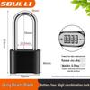 Waterproof Combination Padlock for Home, Outdoor, Suitcase, and Dormitory Lockers