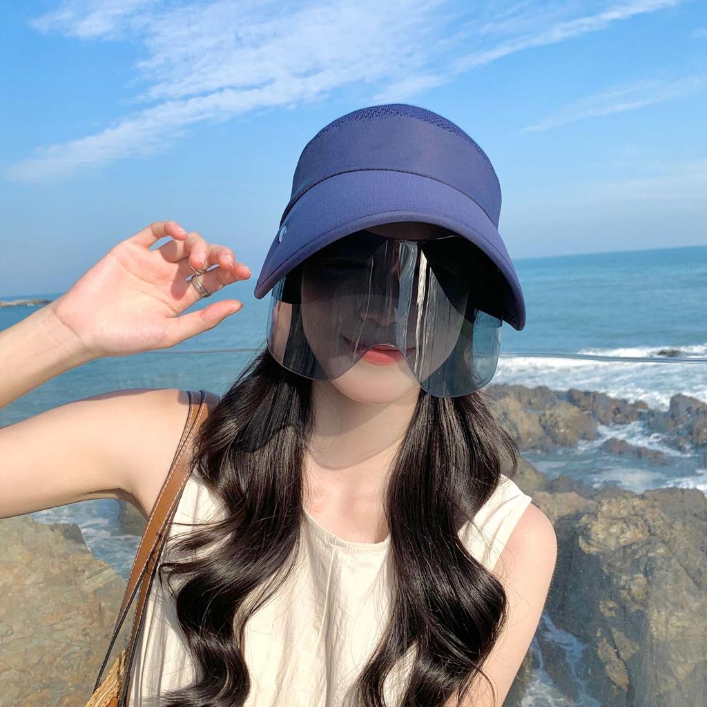 Sunscreen Lens Empty Roof Sun Hat UV Protection Large Brim Showing Small Outdoor Flat Roof Riding