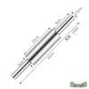Stainless Steel Seamless Rolling Pin for Baking, Dumplings, and Noodles