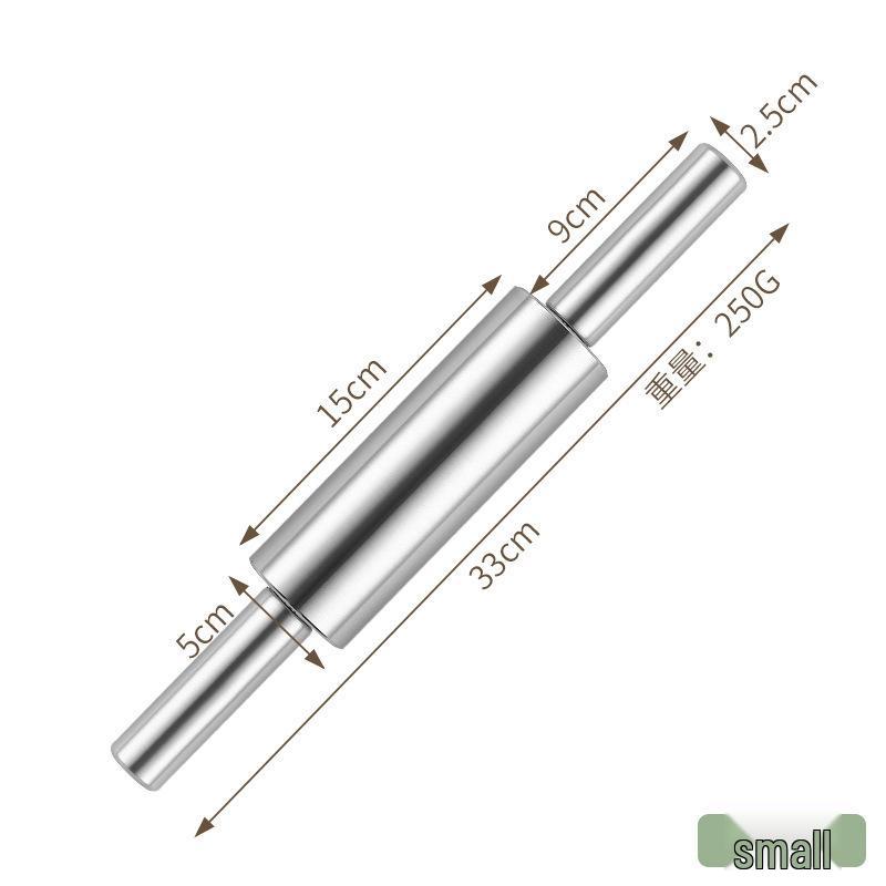 Stainless Steel Seamless Rolling Pin for Baking, Dumplings, and Noodles
