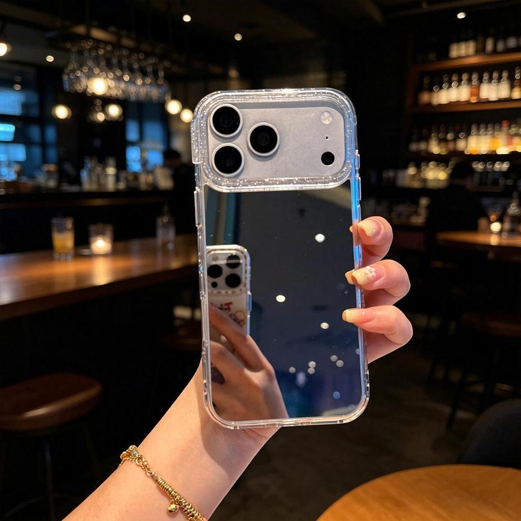 Compatible with iPhone 17 Pro Max Case: Electroplated Mirror Surface Protective Cover, Fashionable Design for 13 and 14 Models
