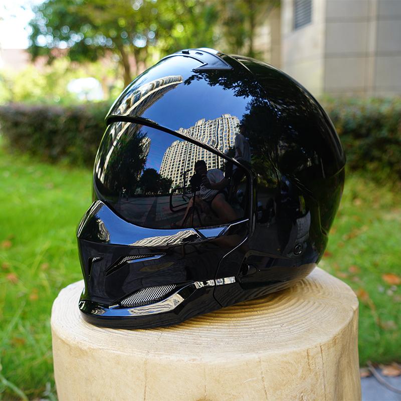 Scorpion Retro Motorcycle Helmet Removable Front Module Transparent Lens M L XL XXL Sizes Available for Motorbike Safety Gear