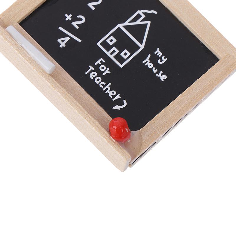 1Pc Mini Chalkboard Model Dollhouse Miniatures 1:12 DIY Kid's Room Accessories
