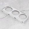 Gauge Holder,52mm/2in 3-Hole Triple Instrument Panel Shell Gauge Mounting Bracket Car Dashboard Meter Iron Holder(Silver) Gauge Bracket