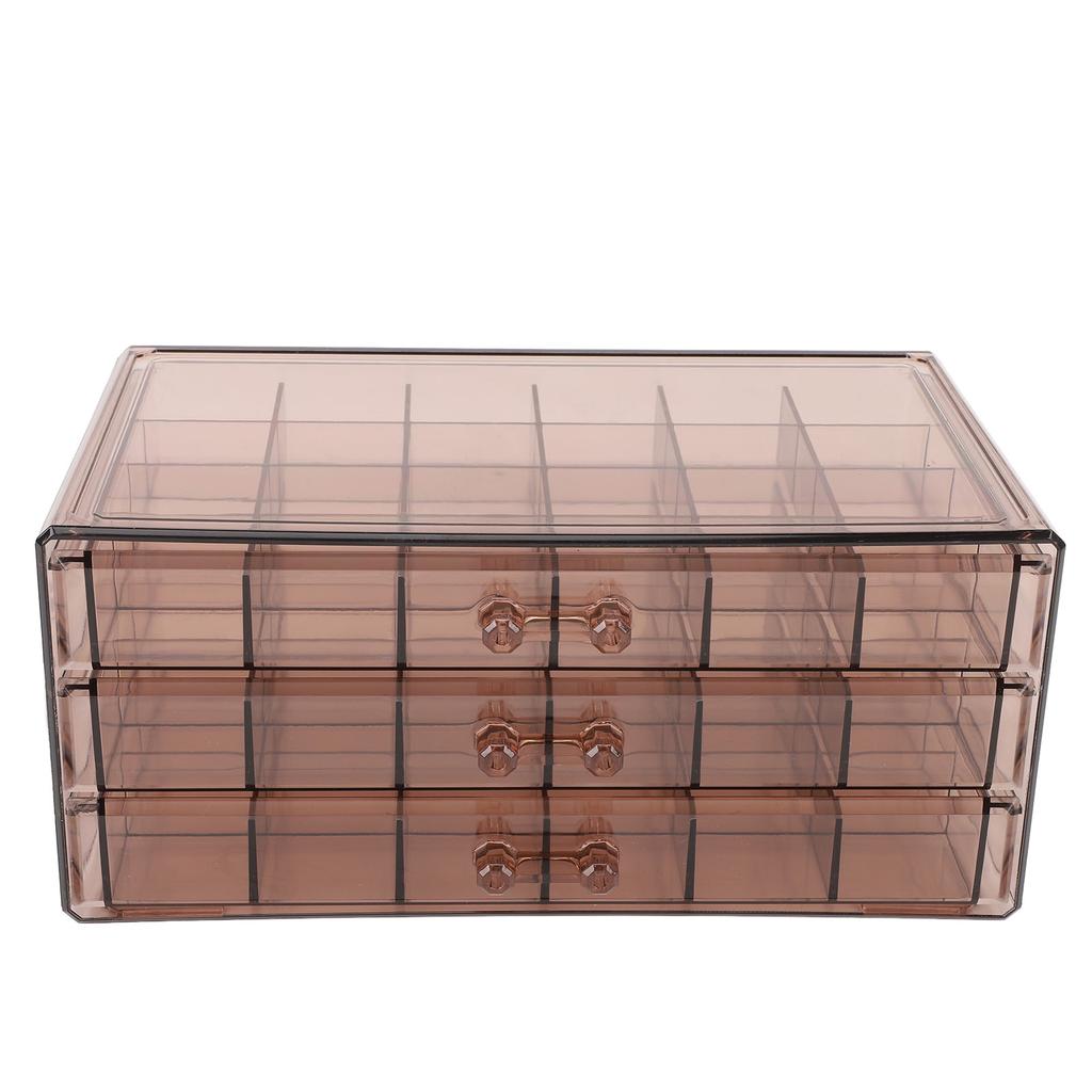 Jewelry Box 3 Layer 72 Cells Antioxidant Acrylic Clear Jewelry   for Earring Necklace