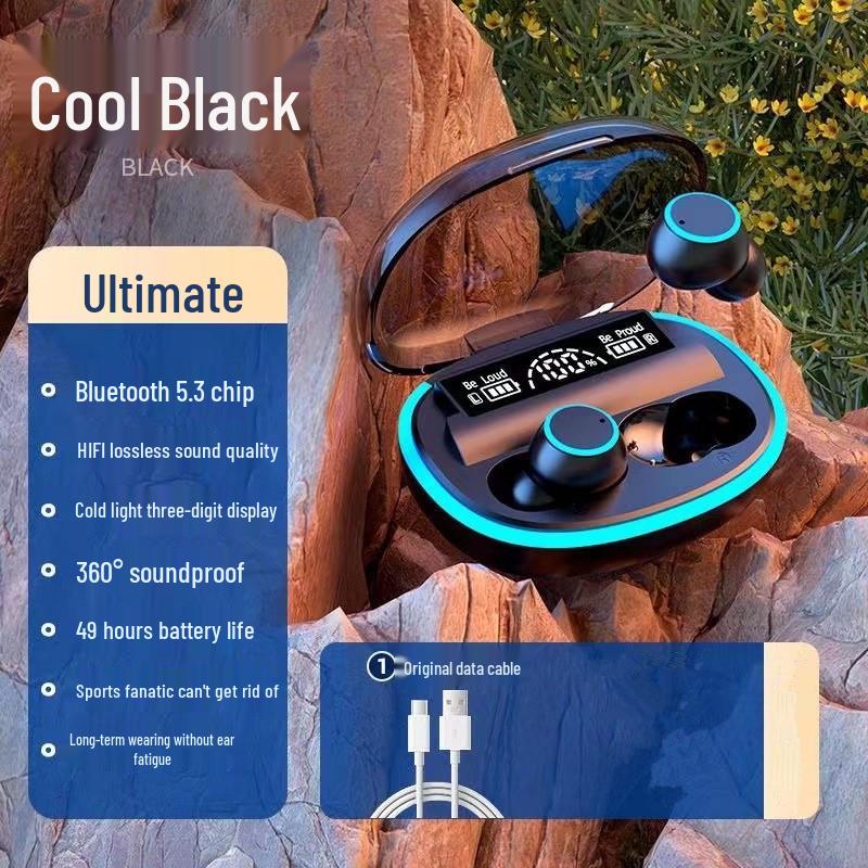 T65 Wireless Bluetooth Earphones: Long Battery, Dual-Ear Noise Reduction, Sports Stereo.