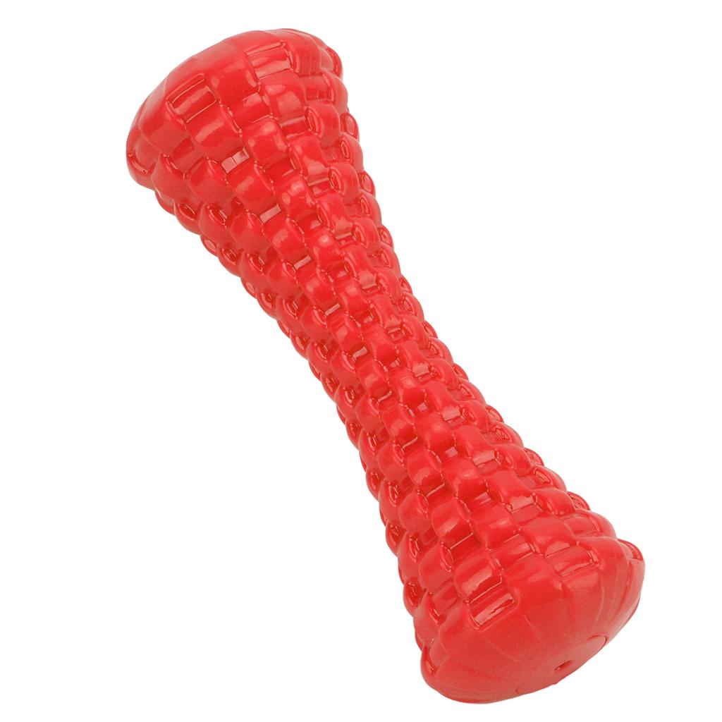 Dog Squeaky Toy Indestructible TPR Teeth Cleaning Dog Chewing Toy for Medium Large BreedRed
