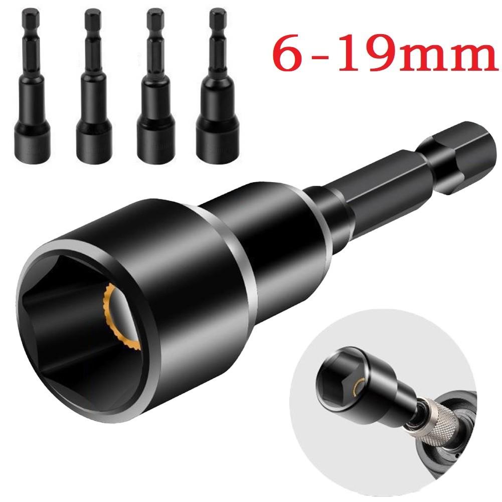 Deep Socket 6-19mm Adapter Deep Socket Hex Wrench Heads