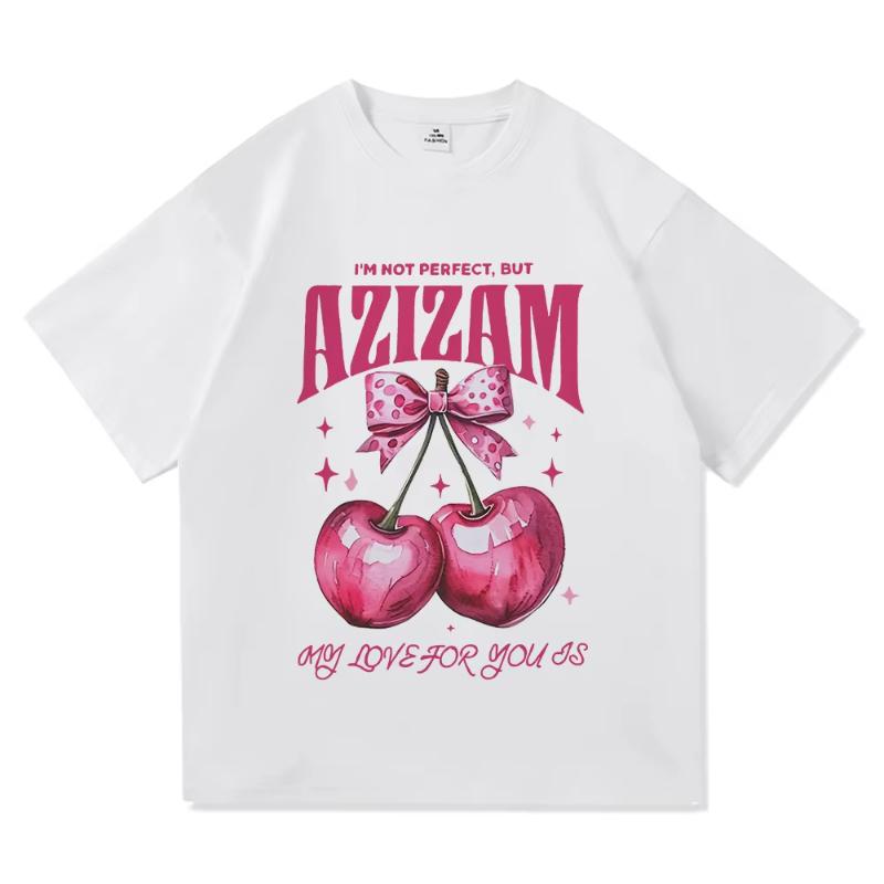 Song Azizam TShirt Azizam Cherry Men women Clothing Retro Harajuku High Quality Clothes Cotton TShirts Day Gifts