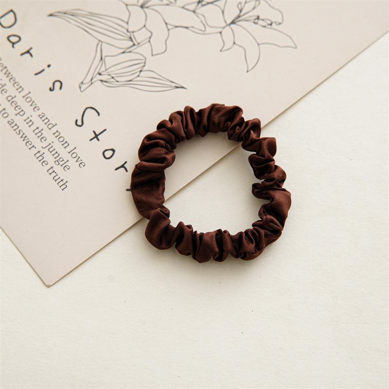 Satin Fabric Scrunchie Set for Women - Elastic Hair Tie Accessories