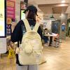 Schoolbag College Wind Milk Yellow Cute School Bag Junior High School Student High School Student Ruiying Girl Large Capacity Travel Backpack